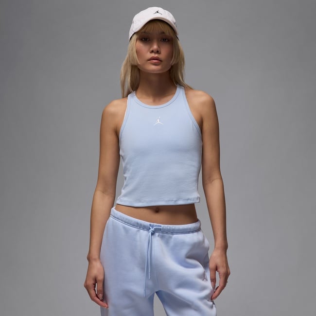  Jordan Essentials Kadın Mavi Kolsuz T-Shirt