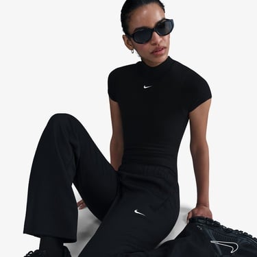  Nike Sportswear Windrunner Poly Knit Kadın Siyah Eşofman Altı