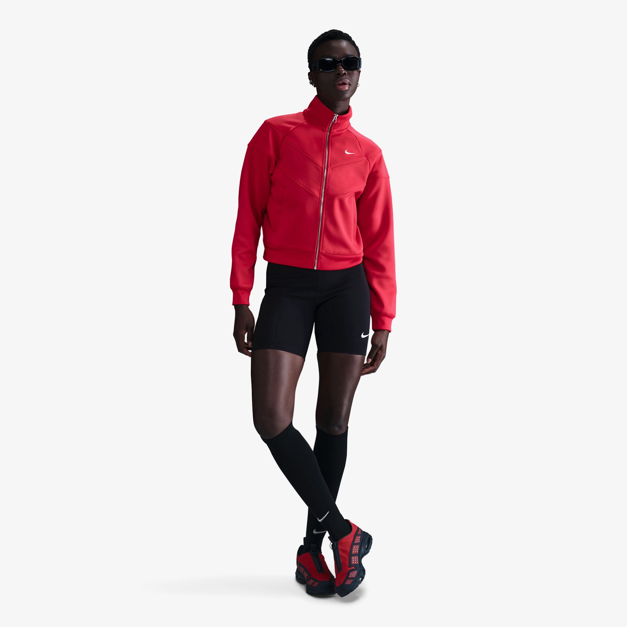 Nike Sportswear Windrunner Kadın Kırmızı Ceket