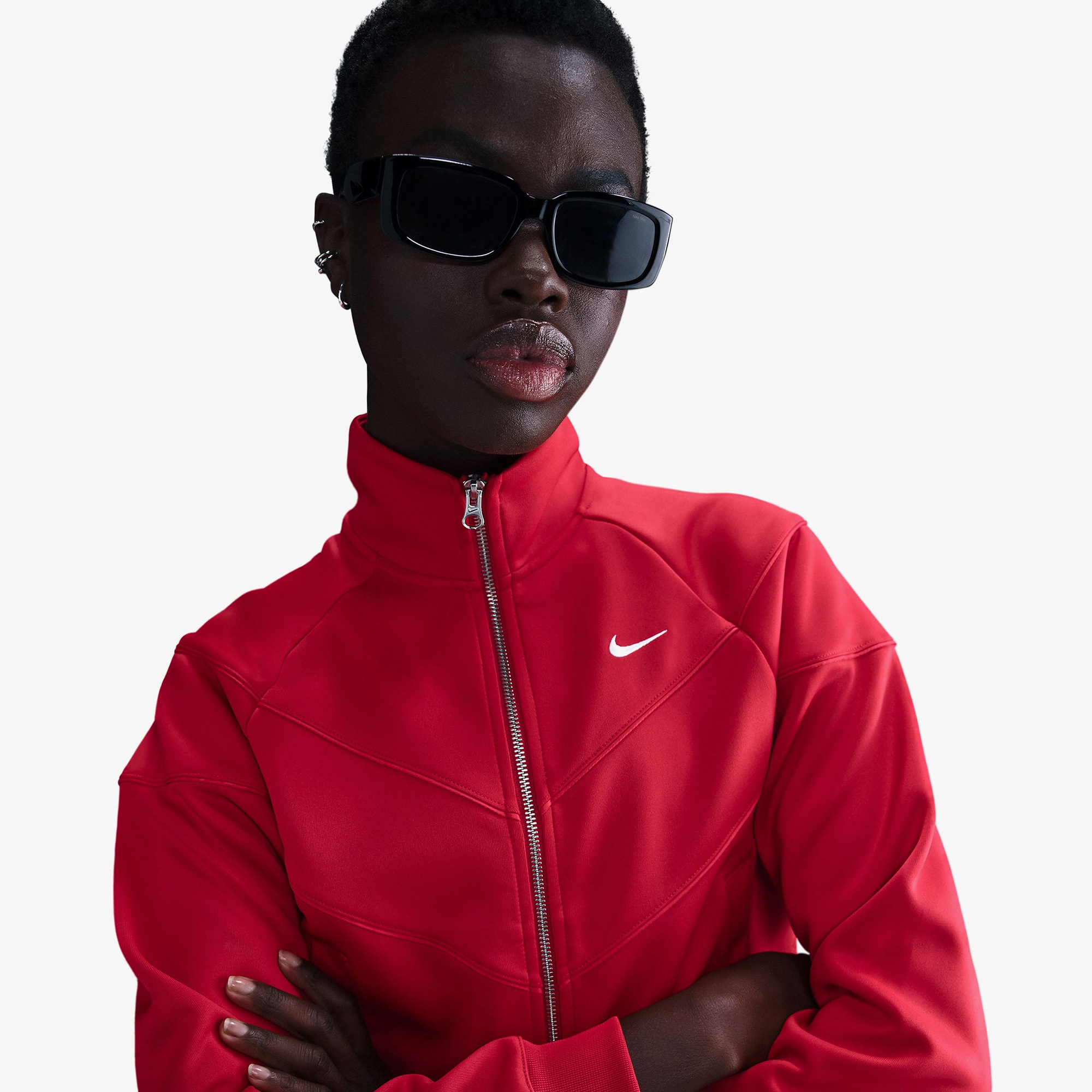 Nike Sportswear Windrunner Kadın Kırmızı Ceket