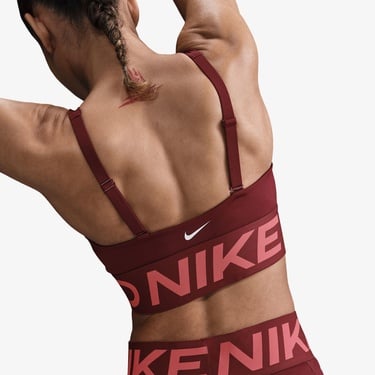  Nike Pro Indy Plunge Kadın Bordo Bra