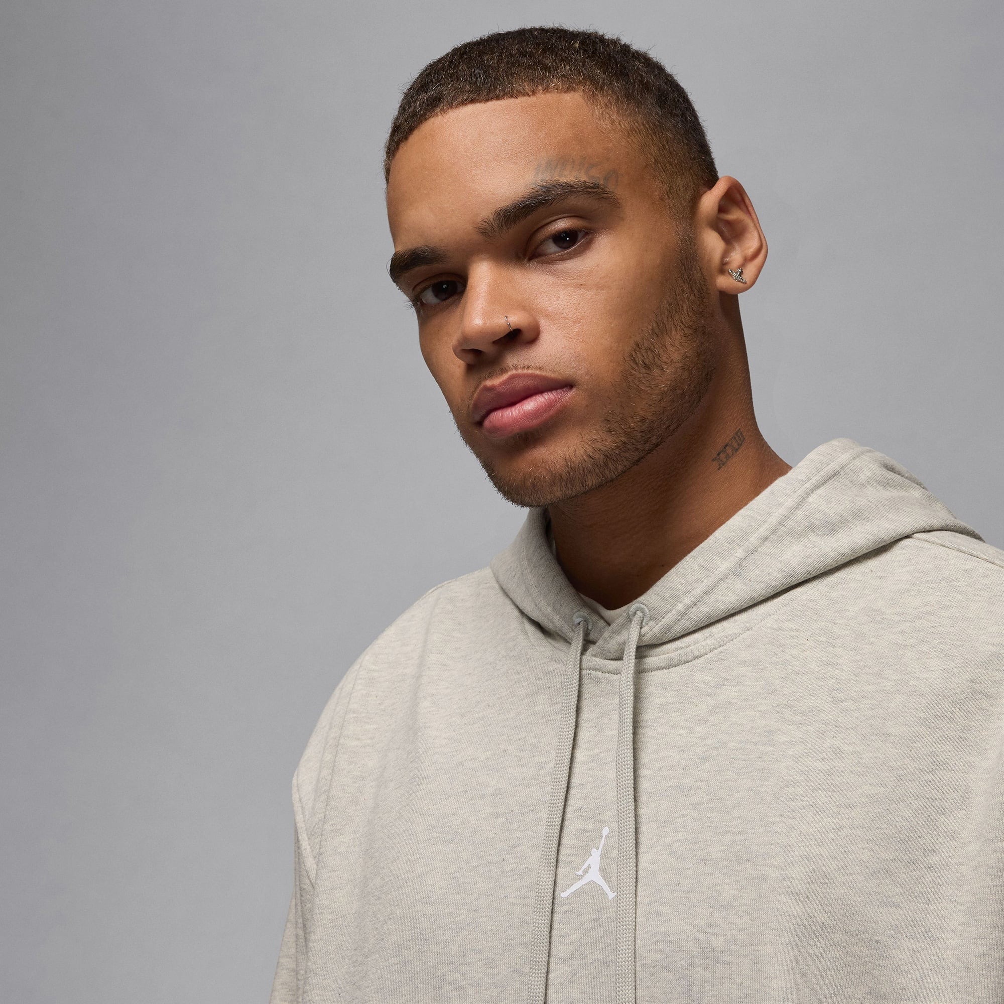 Jordan Dri-Fit Sport Crossover Fleece Erkek Gri Sweatshirt