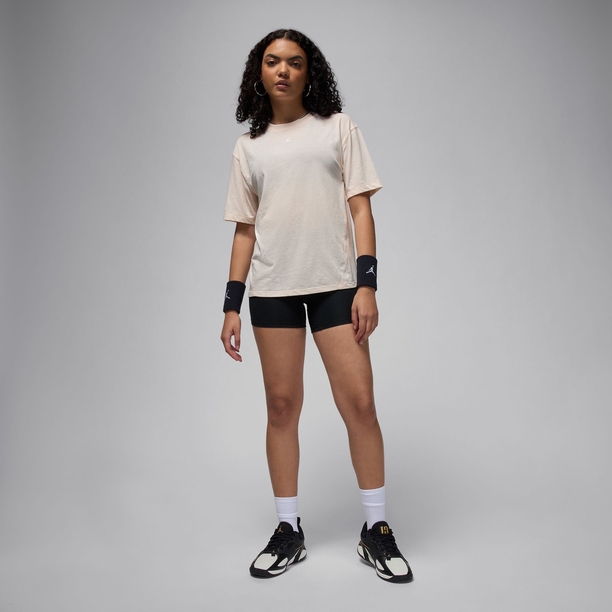 Jordan Sport Diamond Kadın Krem T-Shirt