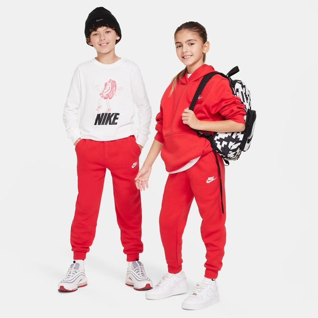  Nike Sportswear Club Fleece Genç Çocuk Kırmızı Eşofman Altı