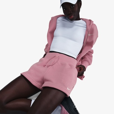  Nike Sportswear Phoenix Fleece Kadın Pembe Şort