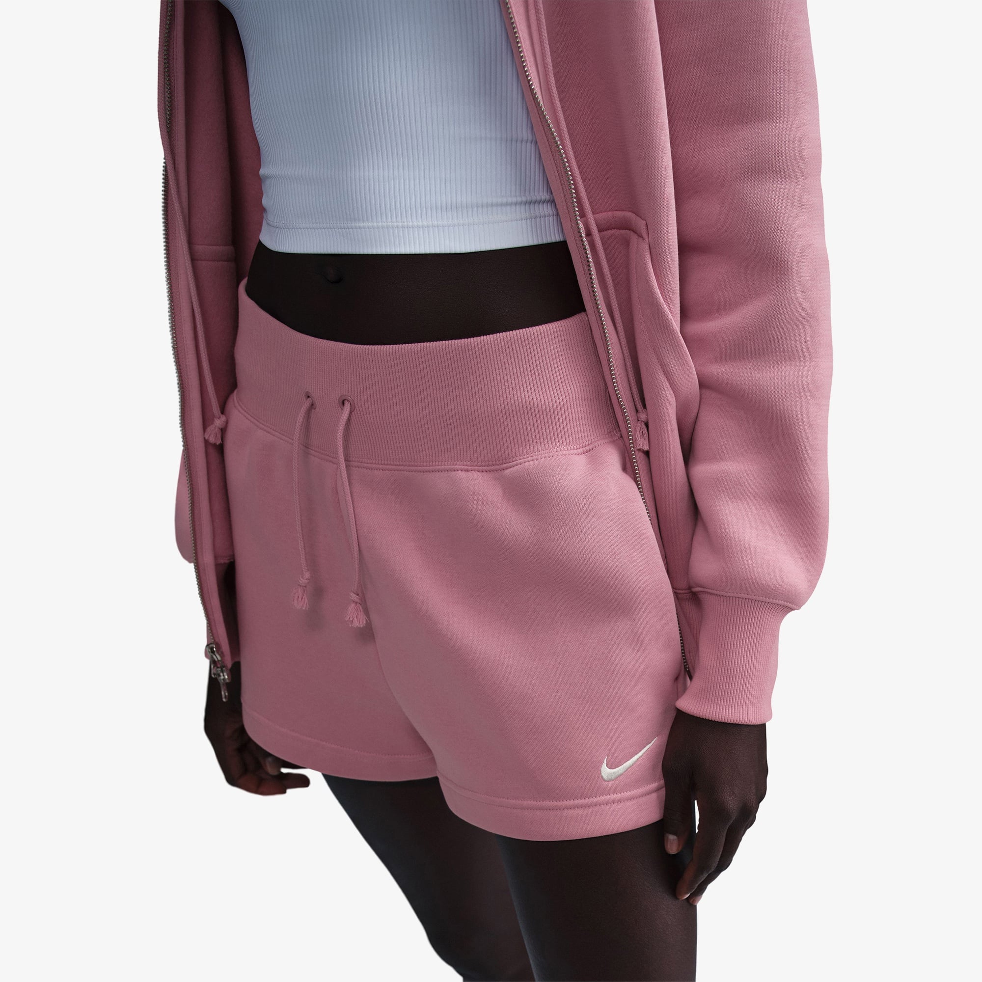 Nike Sportswear Phoenix Fleece Kadın Pembe Şort