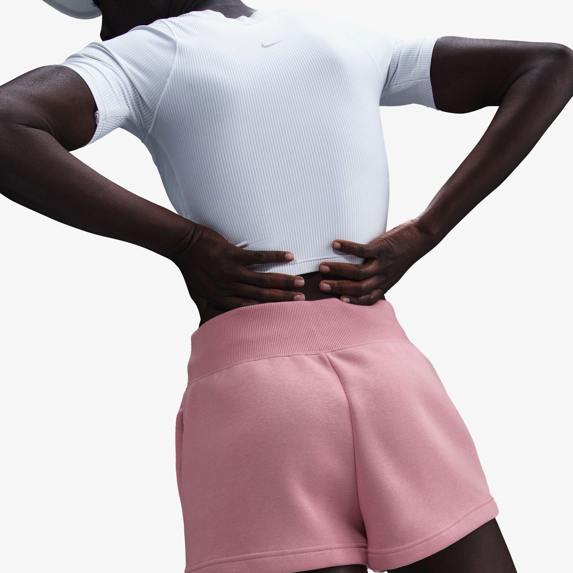 Nike Sportswear Phoenix Fleece Kadın Pembe Şort