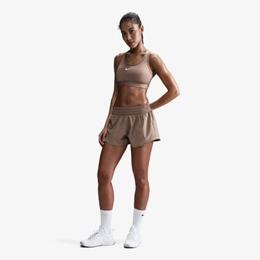  Nike Swoosh Medium Support Kadın Kahverengi Bra