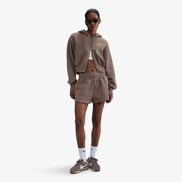  Nike Sportswear Phoenix Fleece Kadın Kahverengi Şort