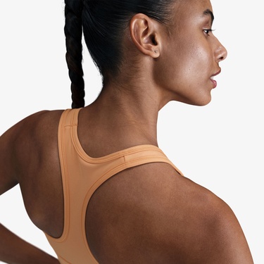  Nike Swoosh Medium Support Kadın Turuncu Bra