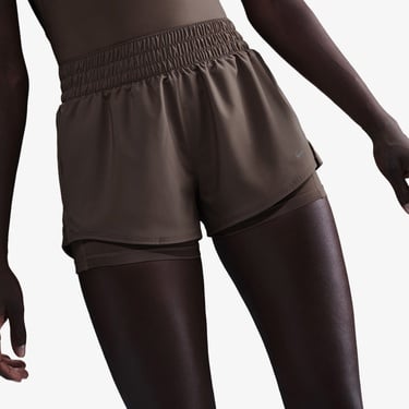  Nike One Dri-Fit Kadın Kahverengi Şort