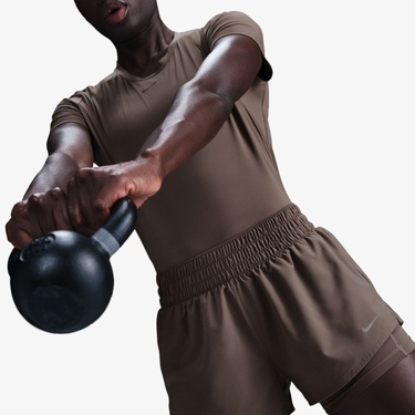  Nike One Dri-Fit Kadın Kahverengi Şort