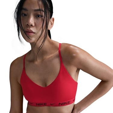  Nike Dri-Fit Indy Hafif Destekli Kadın Kırmızı Bra