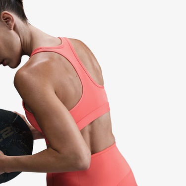  Nike Swoosh Medium Support Kadın Turuncu Bra