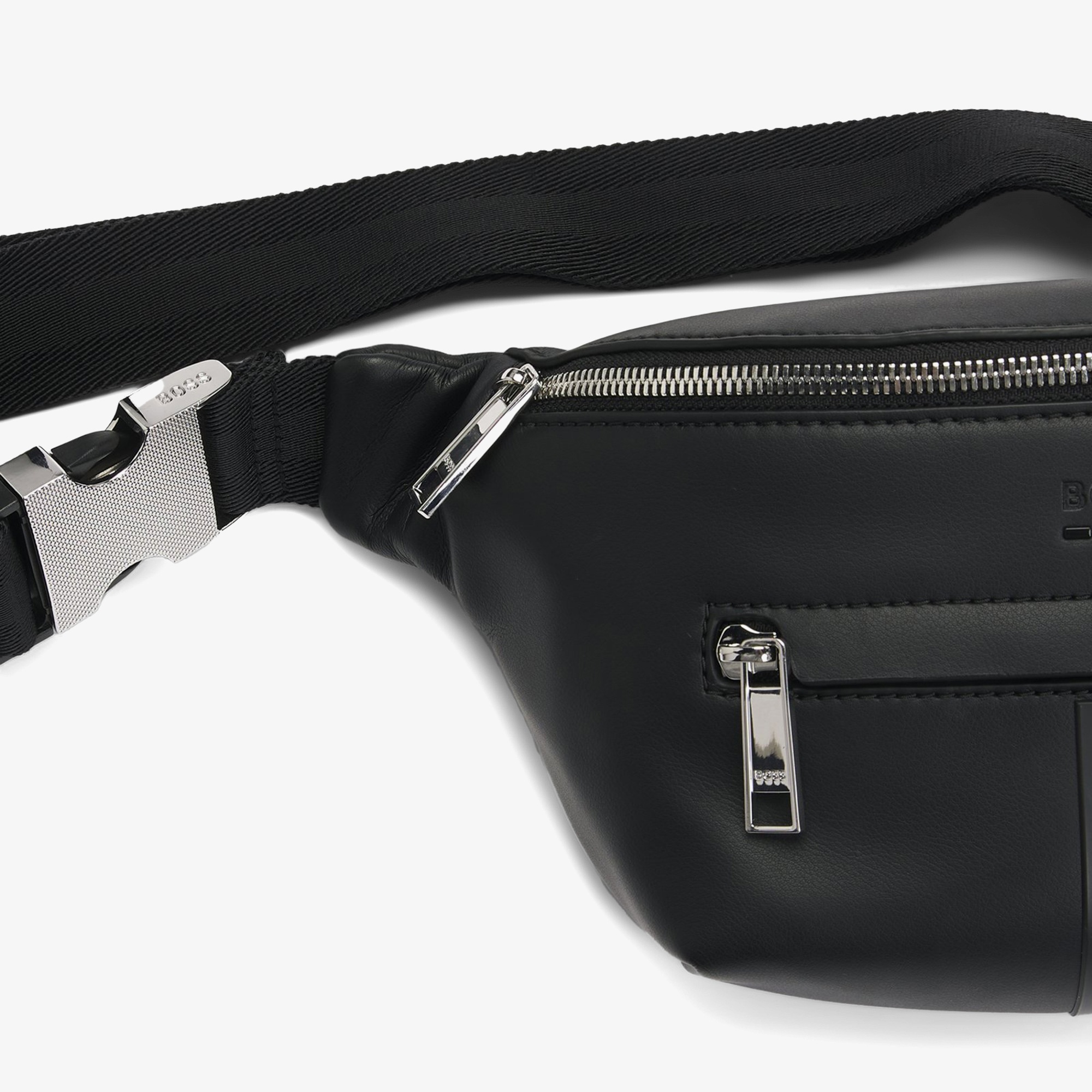 Boss Erkek Siyah Bel Çantası