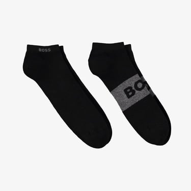  Boss Logo Erkek Siyah Çorap