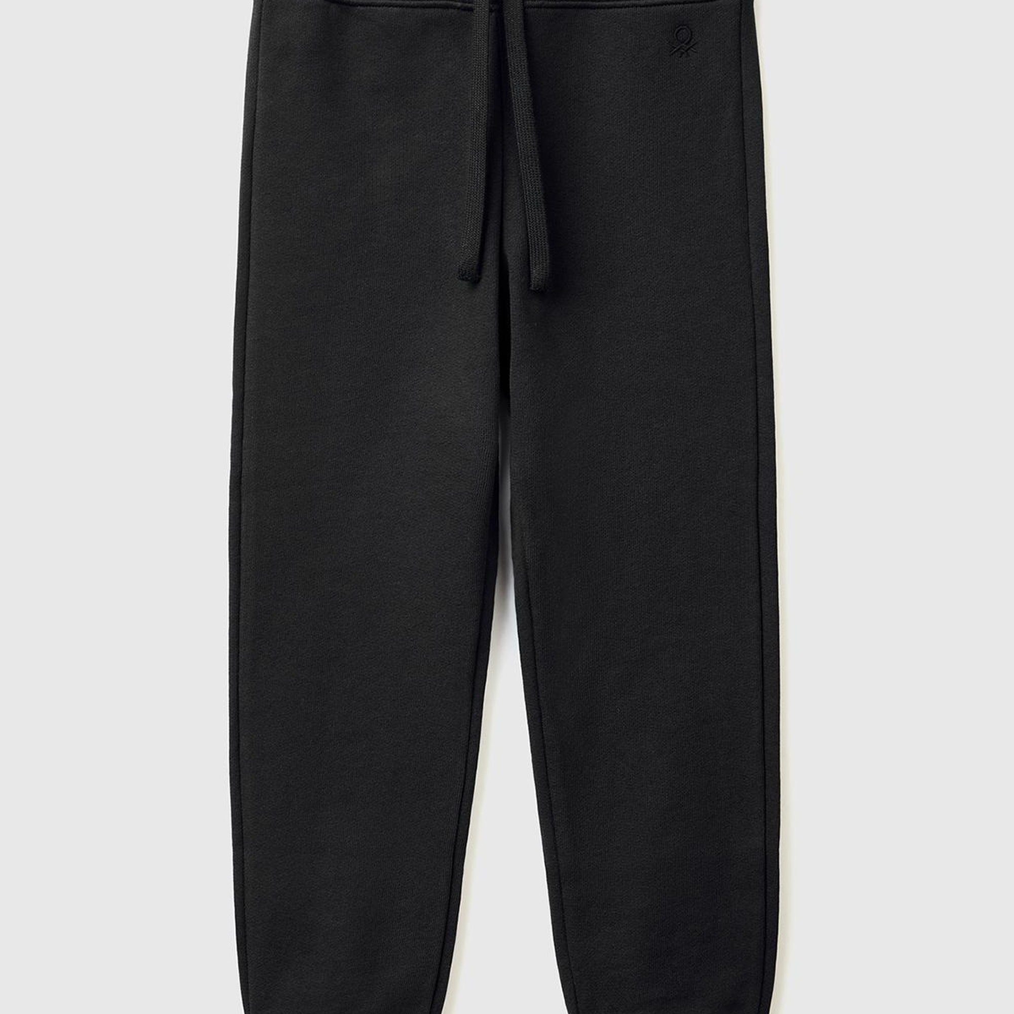 Kız Çocuk Siyah Logo İşlemeli Eşofman Altı