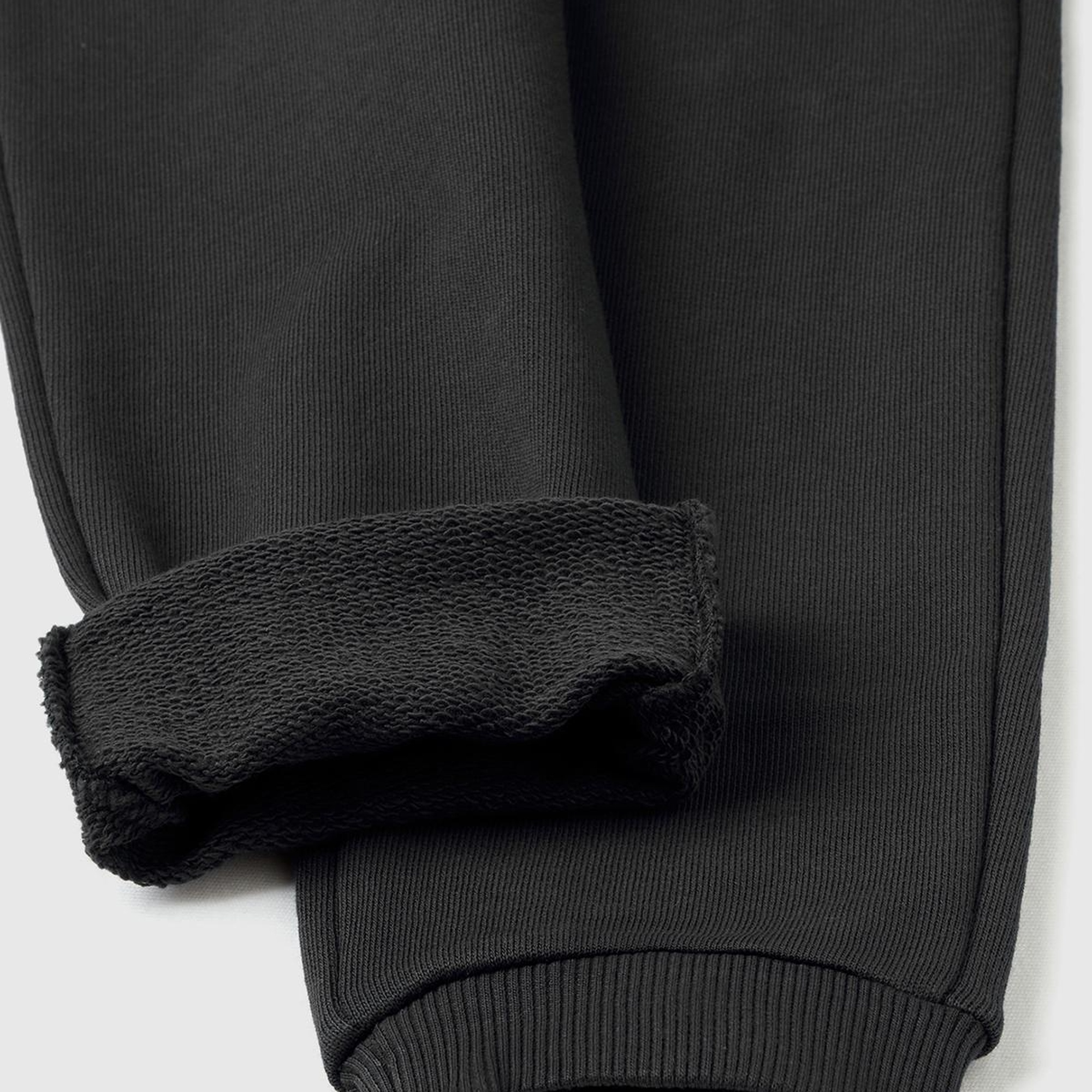 Kız Çocuk Siyah Logo İşlemeli Eşofman Altı