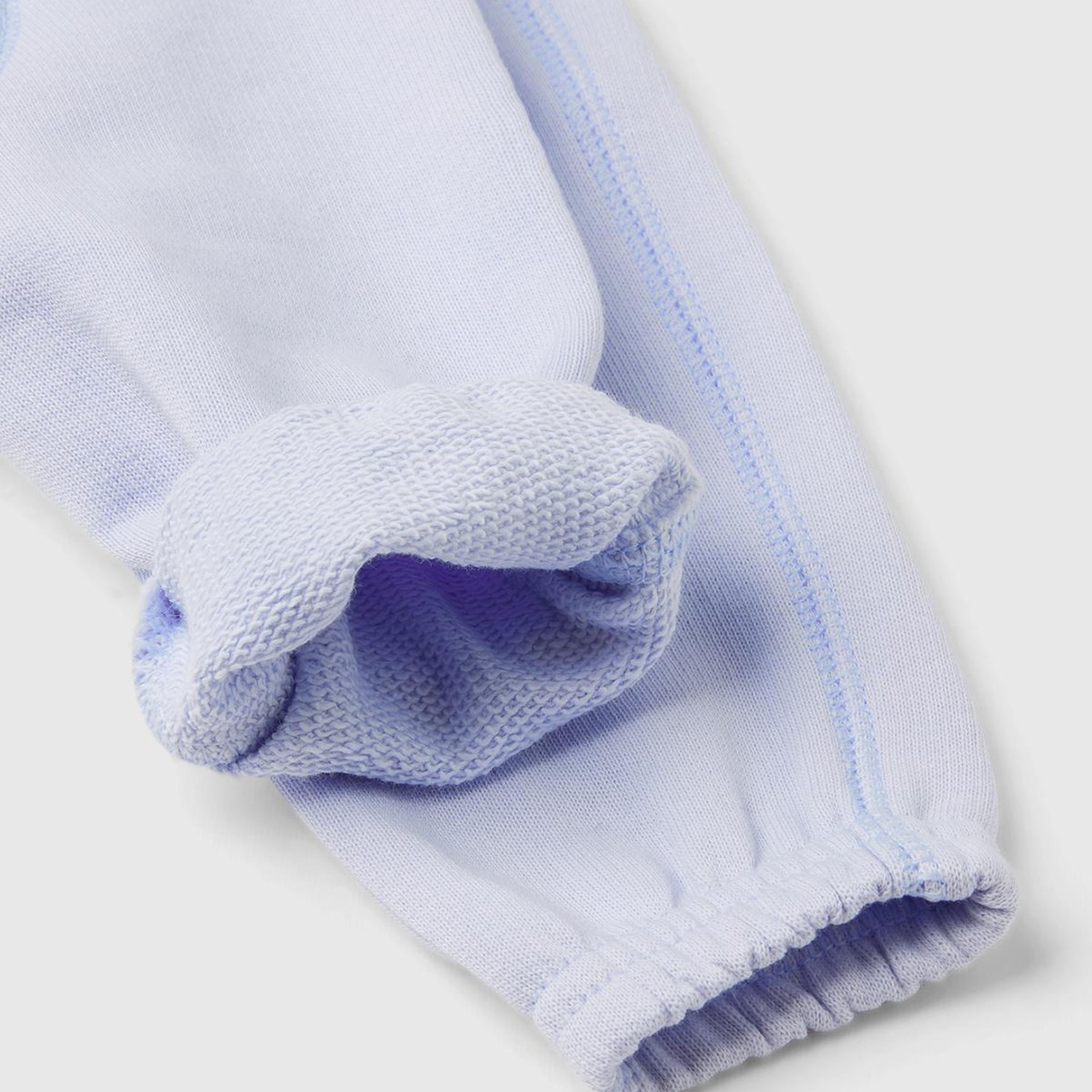 Bebek Açık Mavi Arkası Karakter Yamalı Beli Büzgülü Pantolon