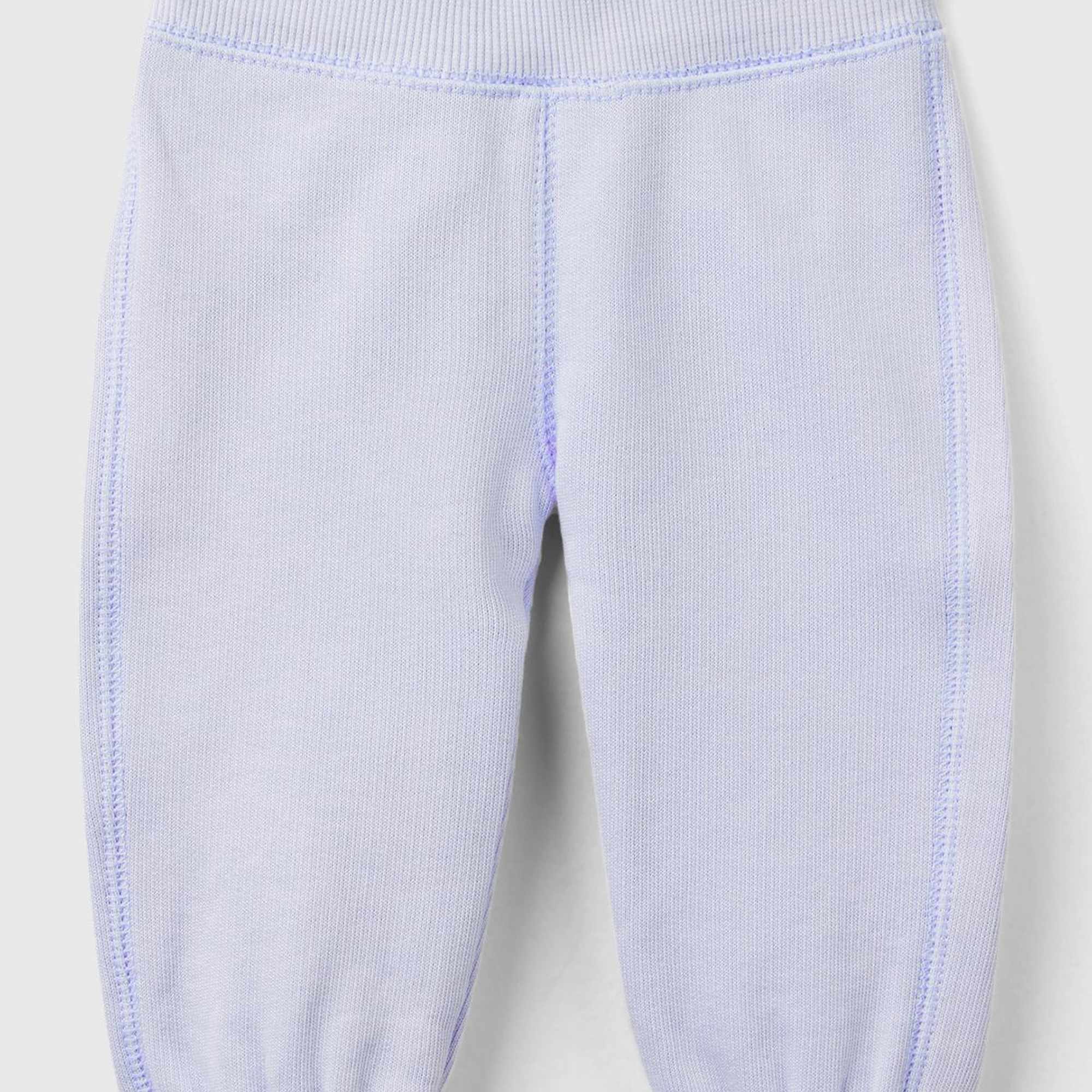 Bebek Açık Mavi Arkası Karakter Yamalı Beli Büzgülü Pantolon