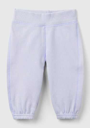  Bebek Açık Mavi Arkası Karakter Yamalı Beli Büzgülü Pantolon