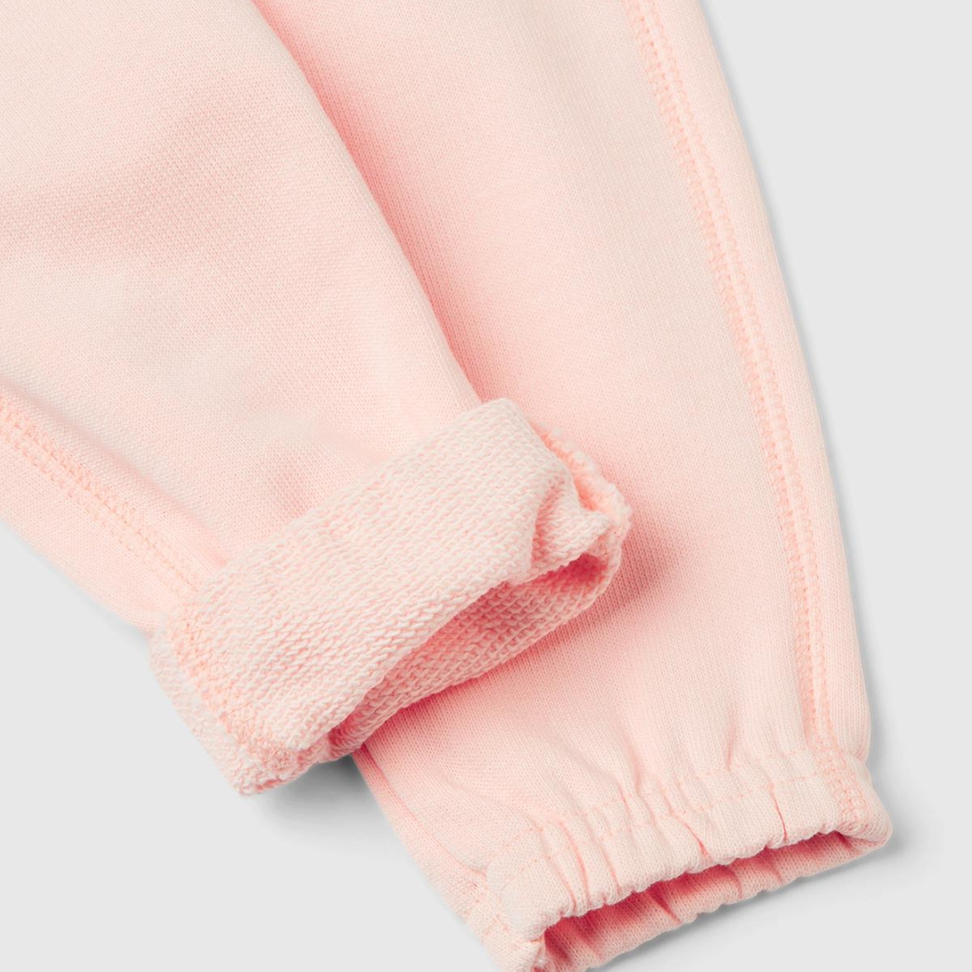 Bebek Pudra Arkası Karakter Yamalı Beli Büzgülü Pantolon