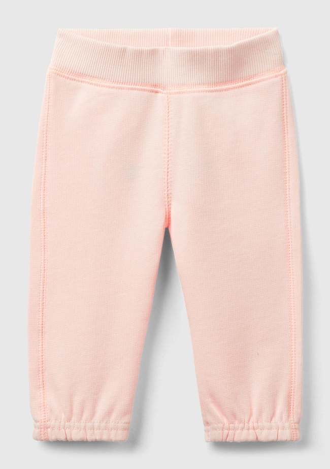  Bebek Pudra Arkası Karakter Yamalı Beli Büzgülü Pantolon