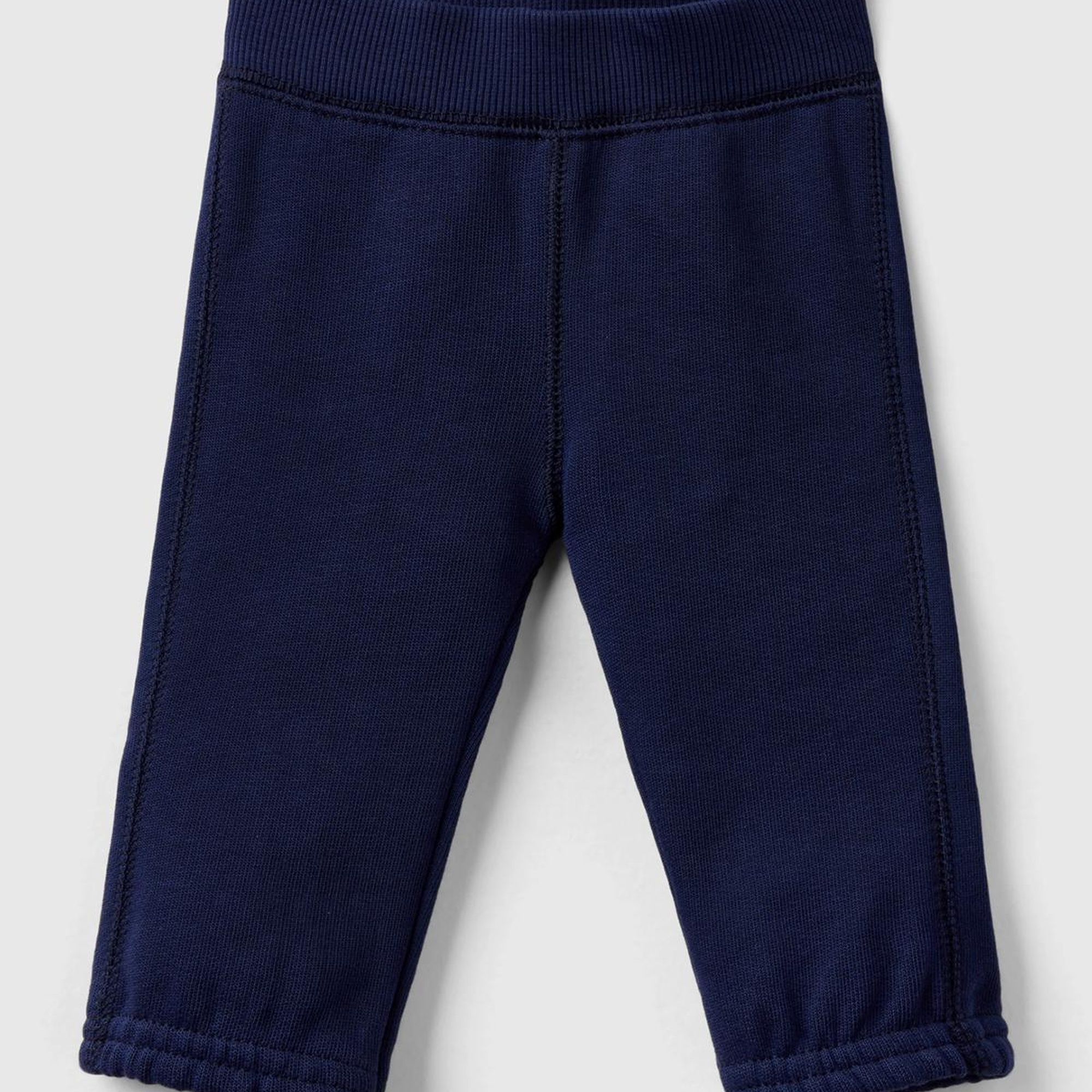 Bebek Lacivert Arkası Karakter Yamalı Beli Büzgülü Pantolon