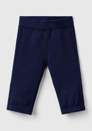  Bebek Lacivert Arkası Karakter Yamalı Beli Büzgülü Pantolon