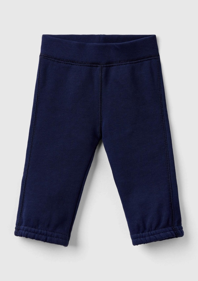  Bebek Lacivert Arkası Karakter Yamalı Beli Büzgülü Pantolon