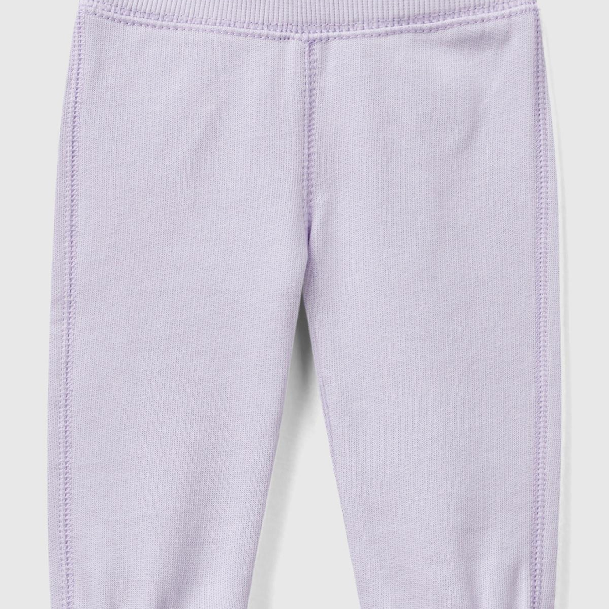 Bebek Lila Arkası Karakter Yamalı Beli Büzgülü Pantolon