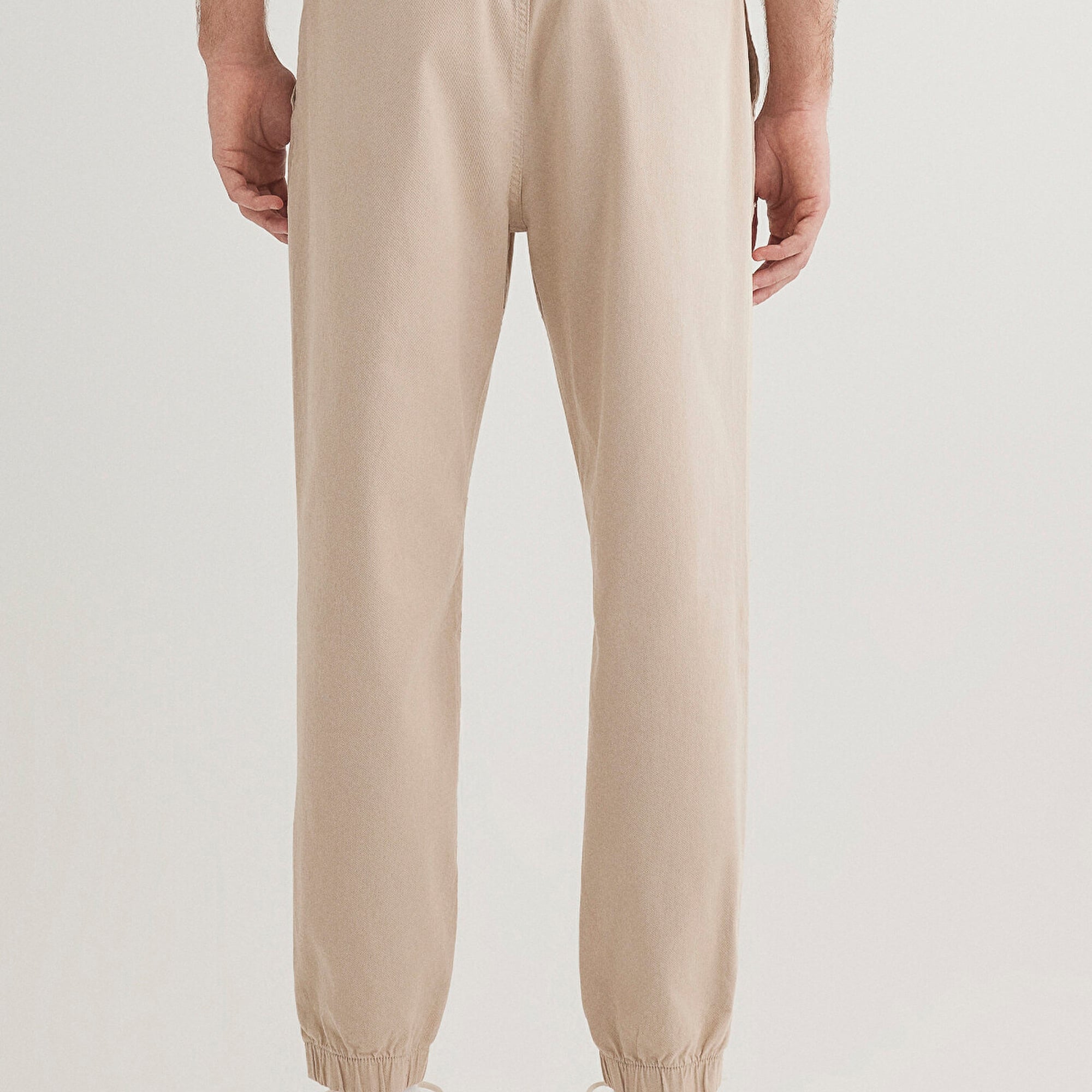 Mavi Beli Lastikli Bej Jogger Pantolon 000169-70004