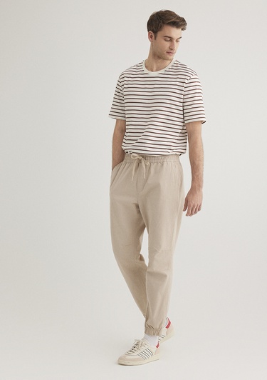  Mavi Bej Jogger Pantolon 000169-70004