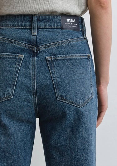  Mavi Sky Classic Denim Puslu Koyu Mavi Jean Pantolon 1010627-87925