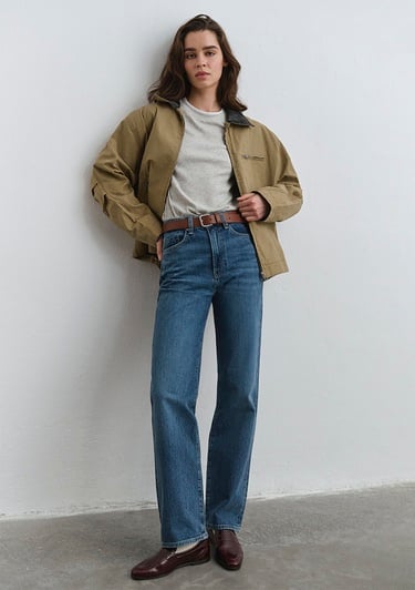  Mavi Sky Classic Denim Puslu Koyu Mavi Jean Pantolon 1010627-87925