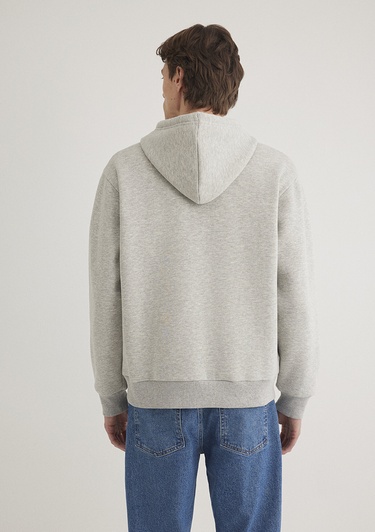  Mavi Mavi Logo Baskılı Fermuarlı Gri Sweatshirt 0611715-80196