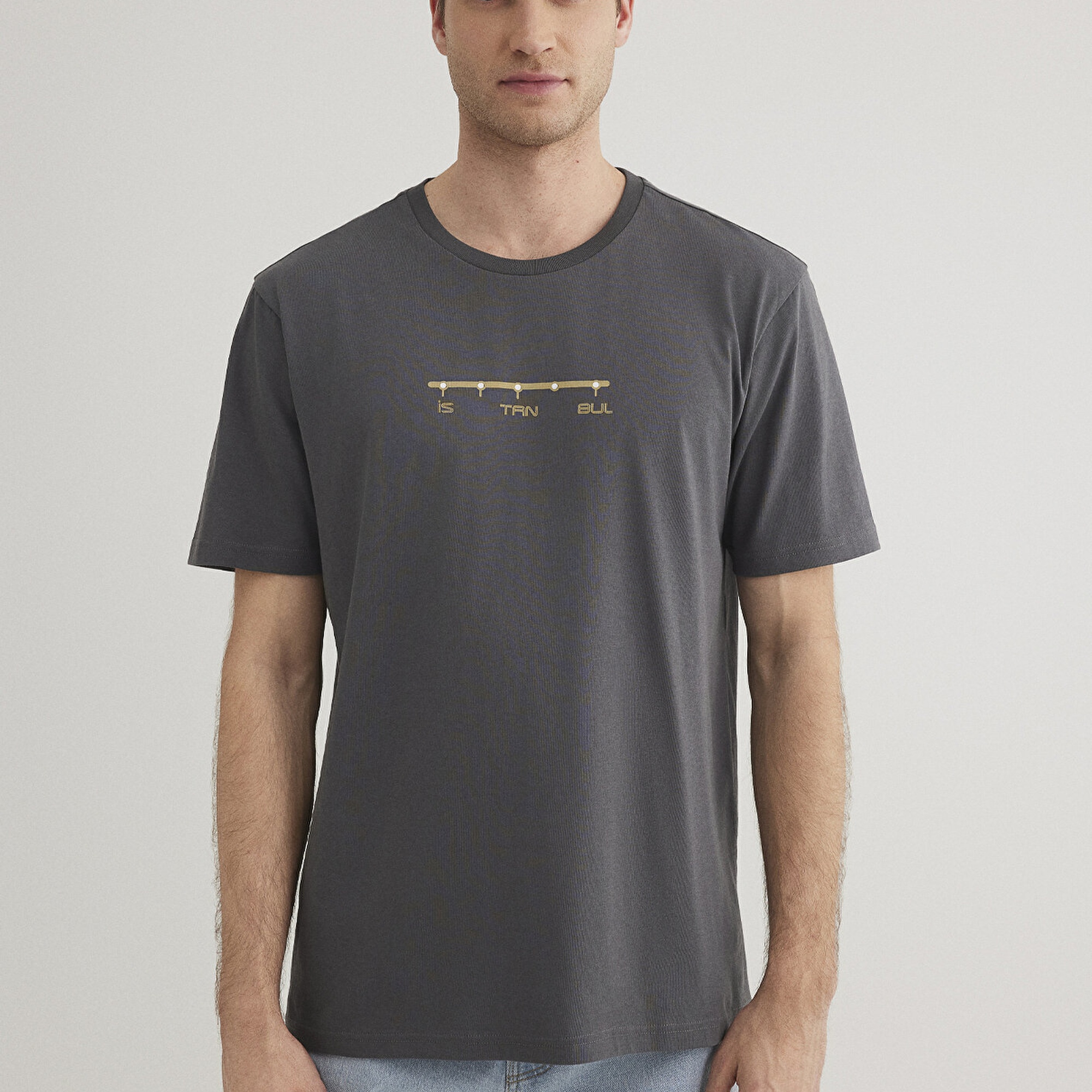 Mavi Antrasit İstanbul Tişört Regular Fit / Normal Kesim 0612452-85309