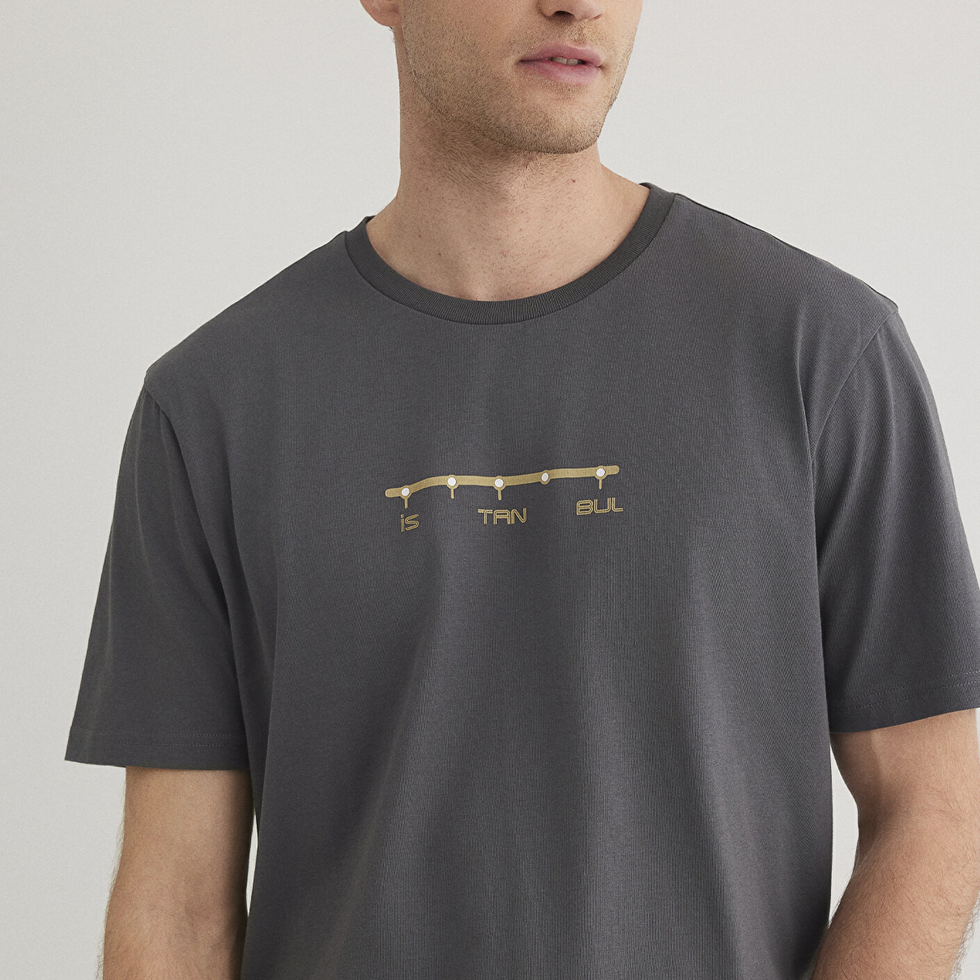 Mavi Antrasit İstanbul Tişört Regular Fit / Normal Kesim 0612452-85309