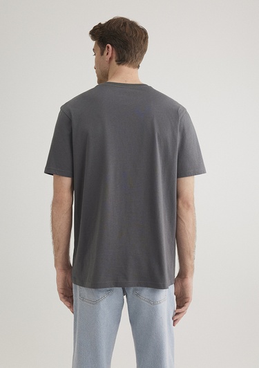  Mavi Antrasit İstanbul Tişört Regular Fit / Normal Kesim 0612452-85309