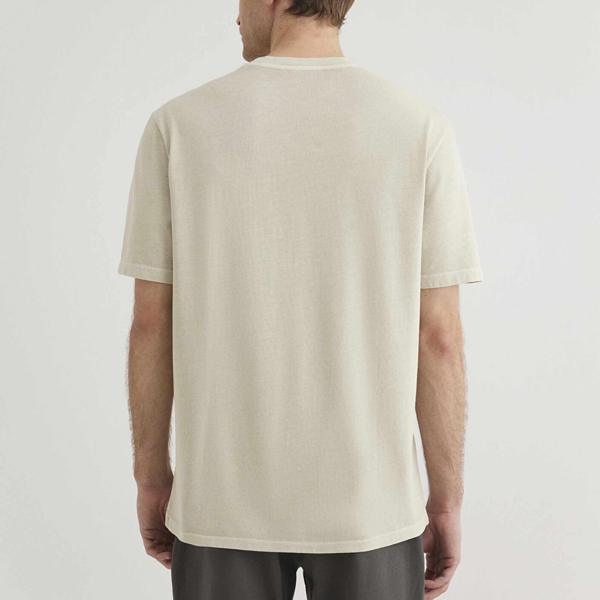 Mavi Bej Tişört Loose Fit / Bol Rahat Kesim 0612553-70322