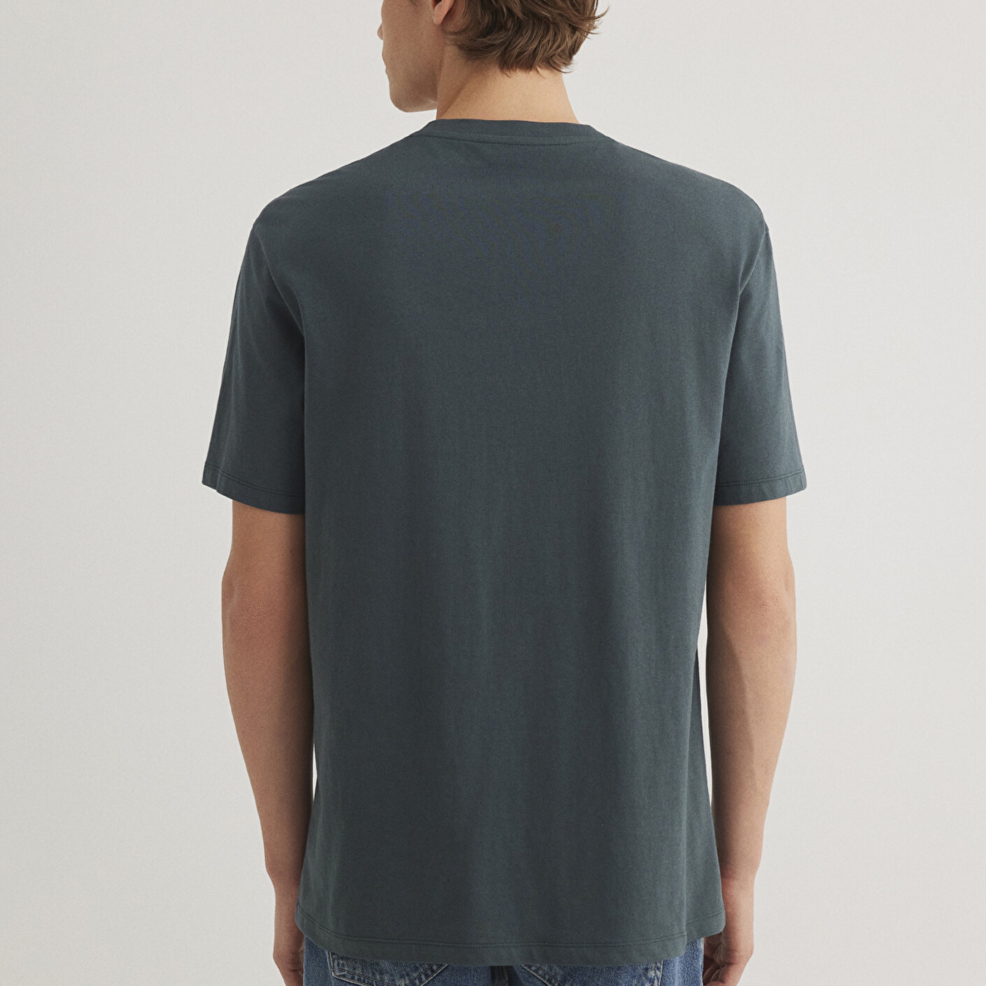 Mavi Mavi Logo Baskılı Yeşil Tişört Loose Fit / Bol Rahat Kesim 0611711-71598