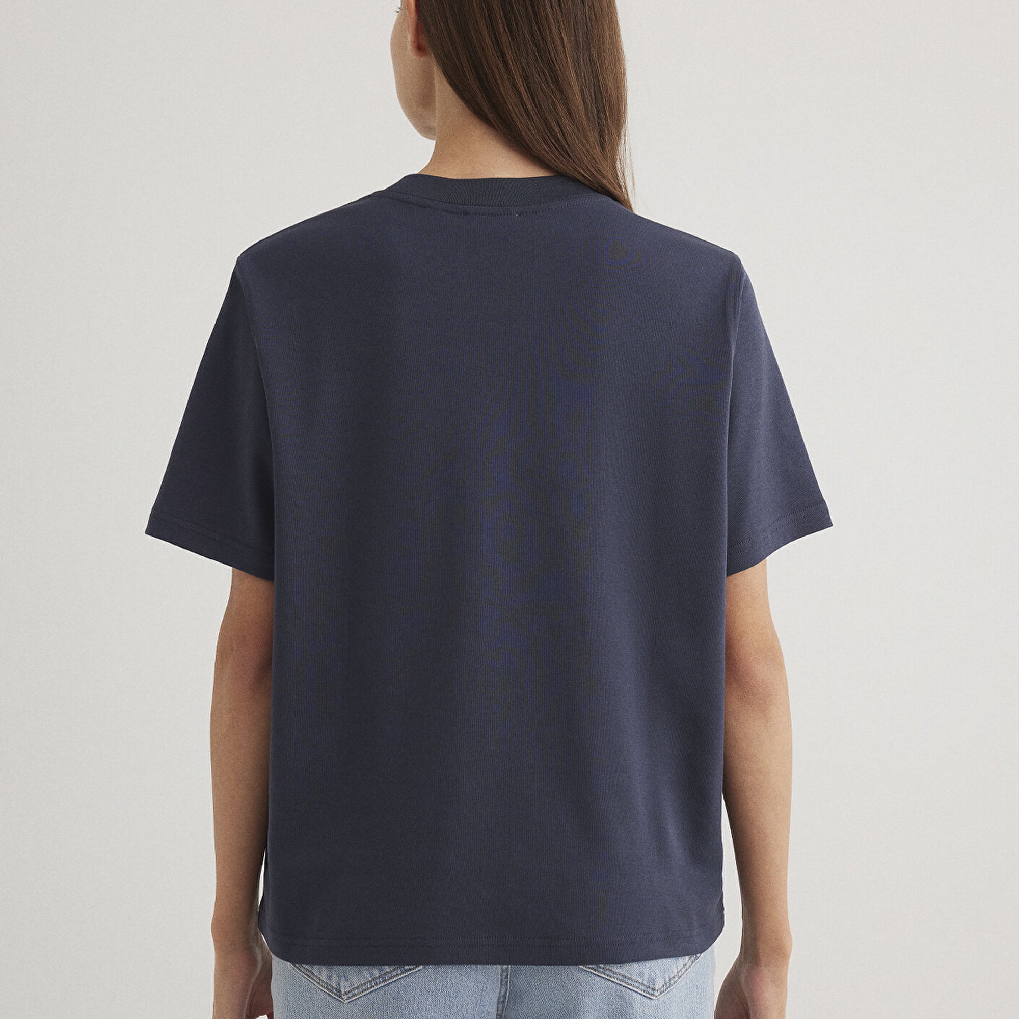 Mavi Mavi Logo Baskılı Mavi Tişört Regular Fit / Normal Kesim 1612829-85315