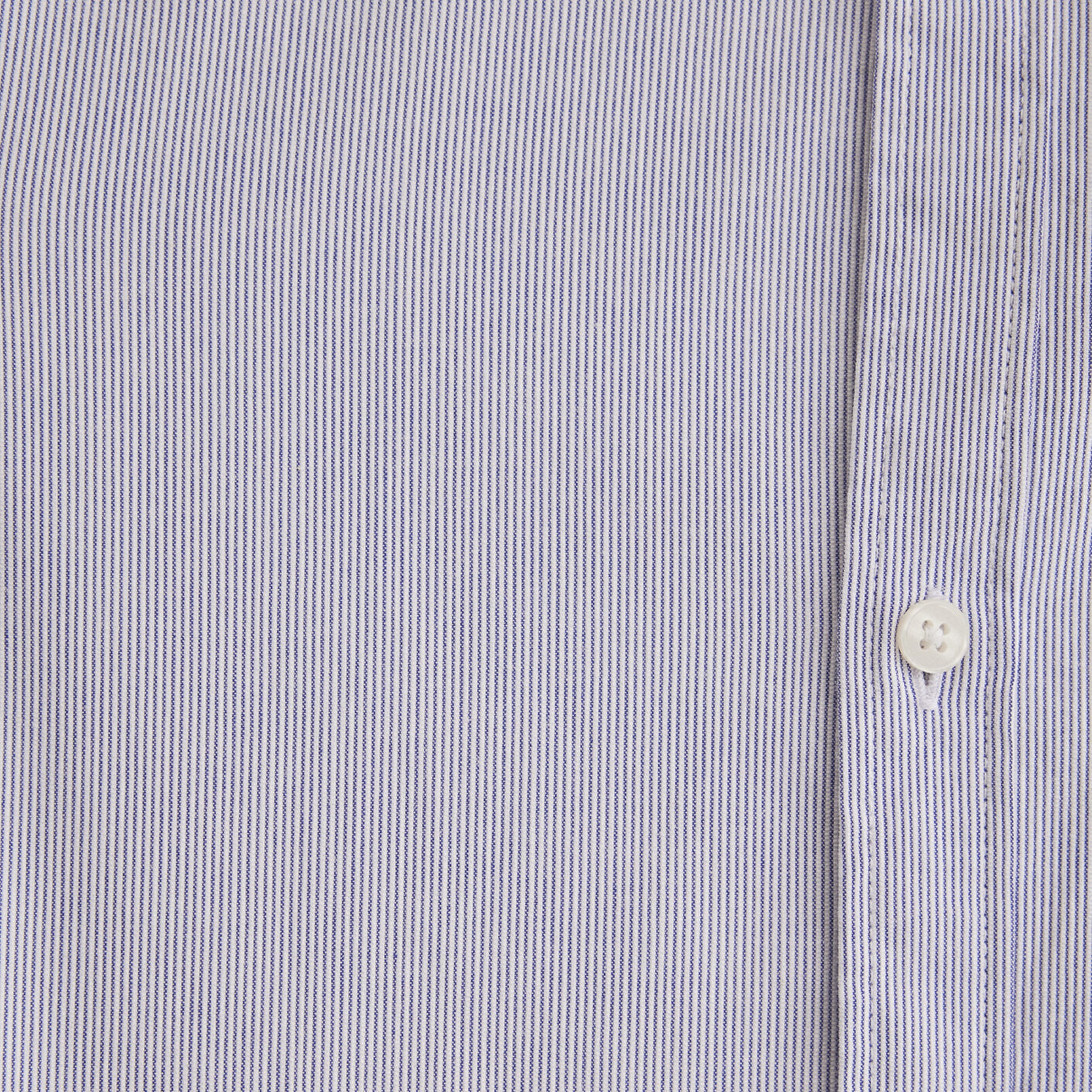Mavi Lacivert Çizgili Beyaz Gömlek Regular Fit / Normal Kesim 0211147-70497