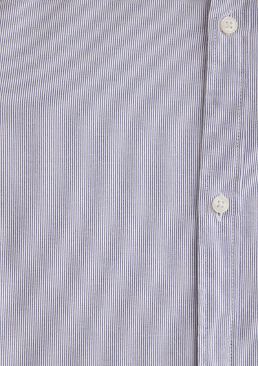  Mavi Lacivert Çizgili Beyaz Gömlek Regular Fit / Normal Kesim 0211147-70497