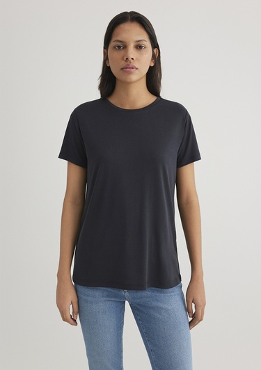  Mavi Siyah Tişört Regular Fit / Normal Kesim 1612693-900