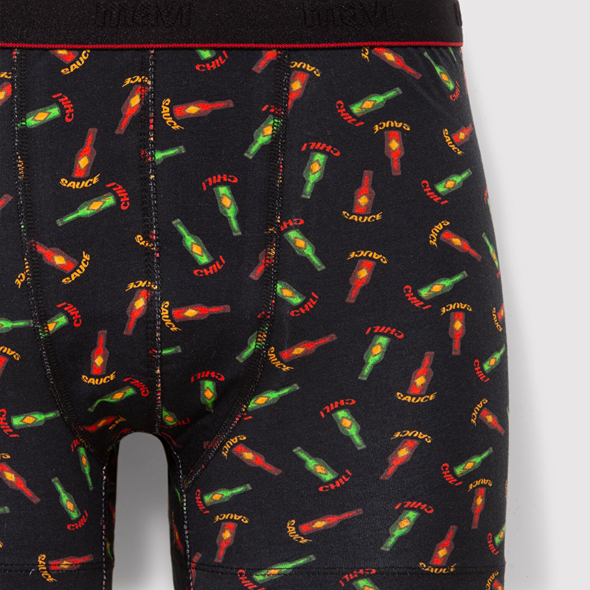 Mavi Baskılı Siyah Boxer 0911822-900