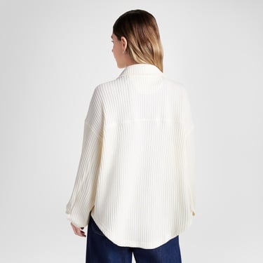  Converse Kadın Oversize Fit Krem Gömlek