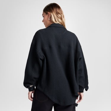  Converse Kadın Oversize Fit Siyah Gömlek