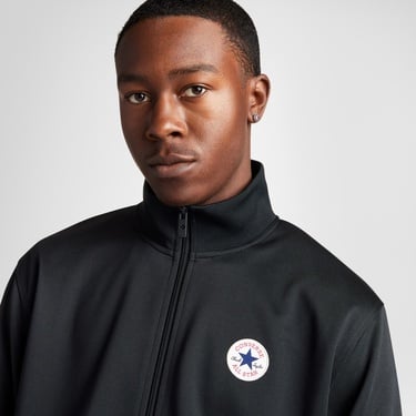  Converse Erkek Grafik Baskılı Siyah Eşofman Üstü