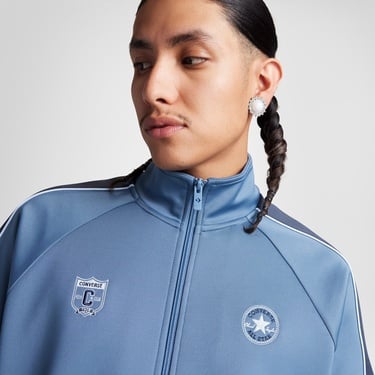  Converse Erkek Renk Bloklu Mavi Eşofman Üstü